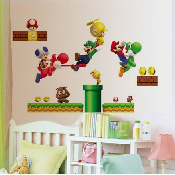Sticker Mario enfant :Mario en Voiture - Art Déco Stickers