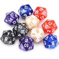thumbnail image 3 of Juego de dados poliédricos de mesa acrílicos, juego de dados digitales multifacéticos D20 para mesa DND, 10 piezas, 4/8/10/20 lados, regalo, 3 of 4