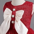 thumbnail image 5 of Bearichfupo Toddler Kids Girl Dress Summer Sleeveless Bowknot Princess Dress Catwalk Performance Dress, Sizes 4-5 Years, 5 of 6