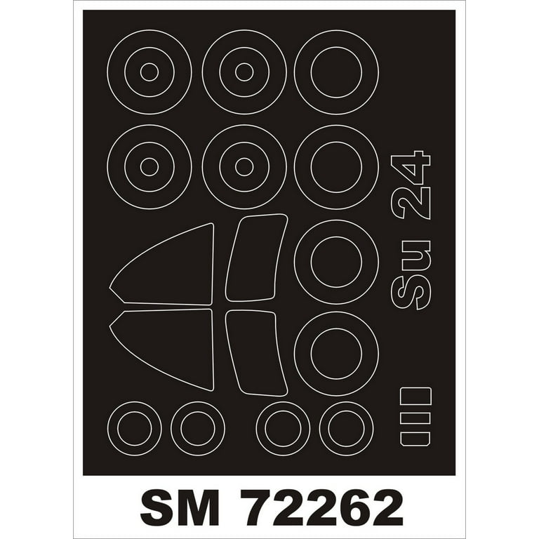 Montex 1/72 mask for Su-24 by TRUMPETER - SM72262 Montex 1/72 mask for Su-24 by TRUMPETER - SM72262