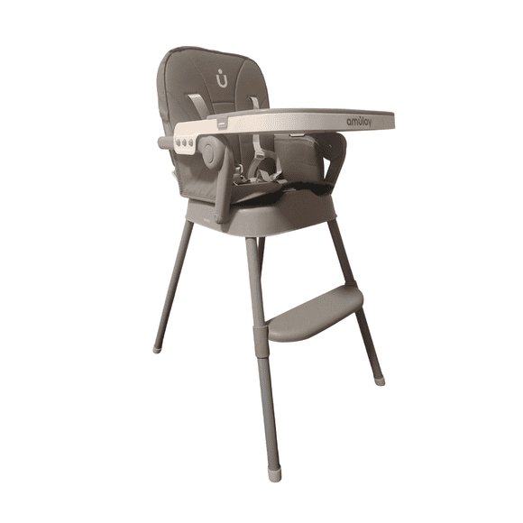 Silla Alta Periquera MILO 3 En 1 - Gris