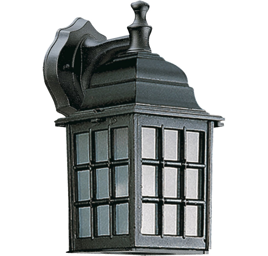 Quorum Lighting Thomasville Black Outdoor Wall Sconce, 1 Light, Wet Rated