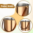 thumbnail image 6 of CoudarTitie 1.5L Ice Bucket Drink Tub Holder Portable Handle Multipurpose Metal Ice Pail for Rose Gold, 6 of 9