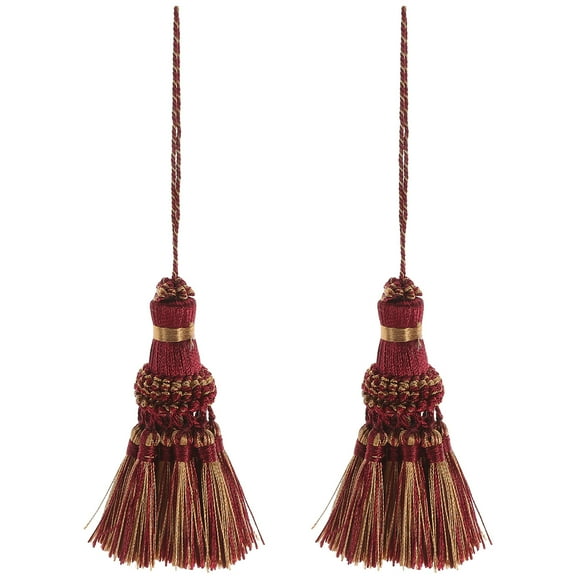 2Pcs Long Tassels Key Tassel Craft Tassel Charms Curtain Tassels Decoration