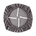 thumbnail image 4 of Funda para silla de oficina, sólida, para comedor, escritorio Gris claro, 4 of 9