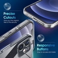 thumbnail image 4 of Crystal Clear Case for iPhone 12, [Not Yellowing] [Camera Protection] [Military Grade Drop Tested] Transparent Shockproof Protective Phone Case Soft Silicone Slim Cover, 6.1 inch, Transparent, 4 of 9