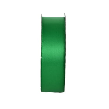 Gwen Studios 7/8" Green Satin Ribbon, 7 yards