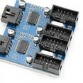 thumbnail image 6 of Motherboard USB 2.0 9Pin Header 1 To 4 Extension Hub Splitter Adapter Converter 30CM 9-Pin Internal Cable,1 x Motherboard Extension Cable,Black, 6 of 6