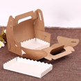 thumbnail image 3 of Yaju Rustic Kraft Rectangular Hamper Gift Box Bags Party Wedding Christmas Gift. (brown)(10pcs), 3 of 5