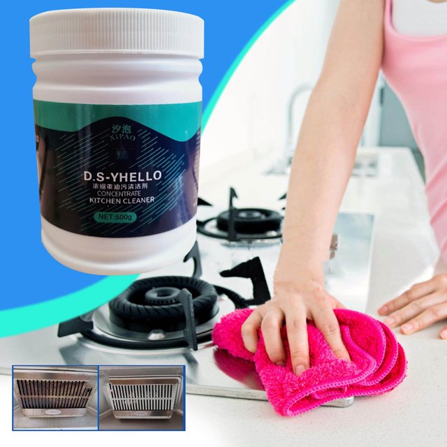 Limpiadores domésticos Eliminan eficazmente la grasa, la suciedad, las huellas dactilares y las manchas en todas las superficies Limpiador desengrasante fuerte (500 g) Agente de limpieza