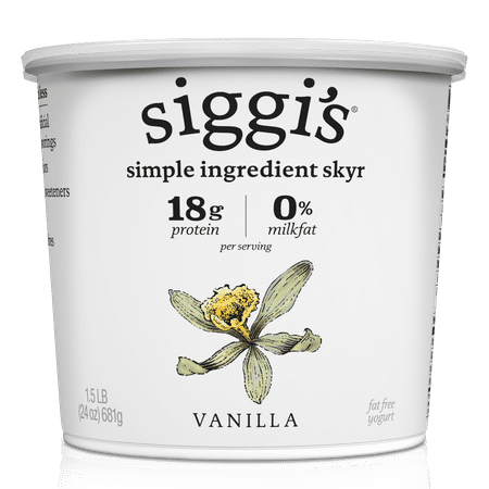 Siggi's Icelandic Skyr Nonfat Yogurt, Vanilla, 24 oz