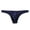 Dark Blue, variant on Penkiiy Men's Bikini Briefs Half Hip Low Waist Color Striped Panties Men Underwear M Black On Sale