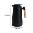 thumbnail image 6 of Thermo jug,Walled Wood Handle Water Thermal Coffee Pot With Wood Thermal Carafe Carafe Pot With Wood Handle Coffee Pot Thermal Tea Carafe Cold Water Kettle Tea Qahm Solinder, 6 of 6