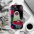 thumbnail image 5 of Trippy Ghost at Tea Table Phone Case, Psychedelic Surreal Art Protective Cover for iPhone 16 15 14 13 12 11 Pro Max Plus Mini, 5 of 6