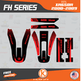 thumbnail image 2 of Kalair GFX Graphics Kit for Honda XR650R (2000-2009) Fh Series, 2 of 5