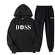 thumbnail image 5 of Conjunto de ropa deportiva para hombre y mujer, sudadera con capucha y pantalones con cordón, ropa deportiva de otoño, 2 piezas, 5 of 5