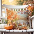 thumbnail image 4 of Fall Pillow Covers 18x18 Inch Set of 4 White Pumpkin Burgundy Floral Hey There Pumpkin Autumn Harvest Orange Outdoor Farmhouse Decorations Decorative Pillows Cases for Home Couch Porch Decor, 4 of 6