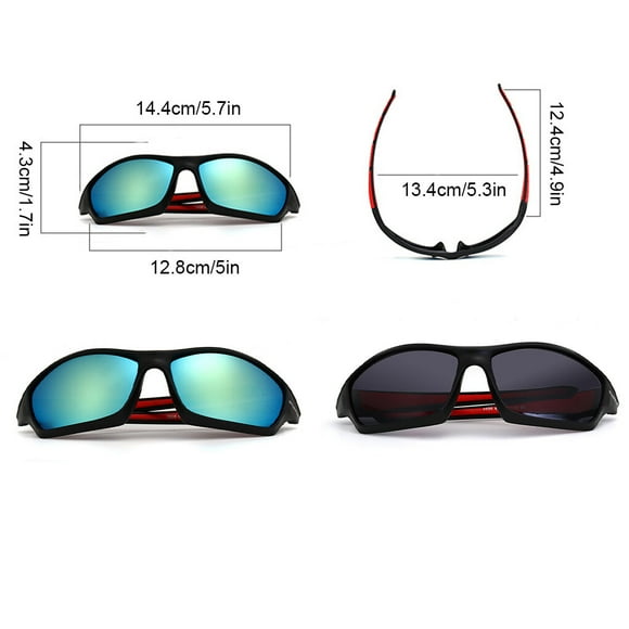 thinsony 1 Pair Sun Glasses Waterproof Outdoor Dustproof Replacement Stylish Ergonomic Sports Biking Eyewear Eyeglasses Green