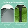 thumbnail image 6 of GVN Elevated Dog Bed with Removable Canopy, Outdoor Dog Cot with UV Protection Canopy Shade, Gray, 6 of 10