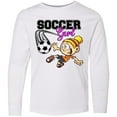 thumbnail image 3 of Inktastic Soccer Girl Long Sleeve Youth T-Shirt, 3 of 5