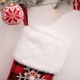 thumbnail image 7 of 18" Black and Red Buffalo Plaid Christmas Stocking with Sherpa Cuff, 7 of 7