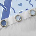 thumbnail image 4 of Castle Fairy Personalized Initial Letter Z Boy Girl Curtains Pack Of 2 (42X84 Each),Love Heart Print Curtains Blackout,Cartoon Bowknot Bedroom Curtains,Microfiber Bedroom Decor, 4 of 6