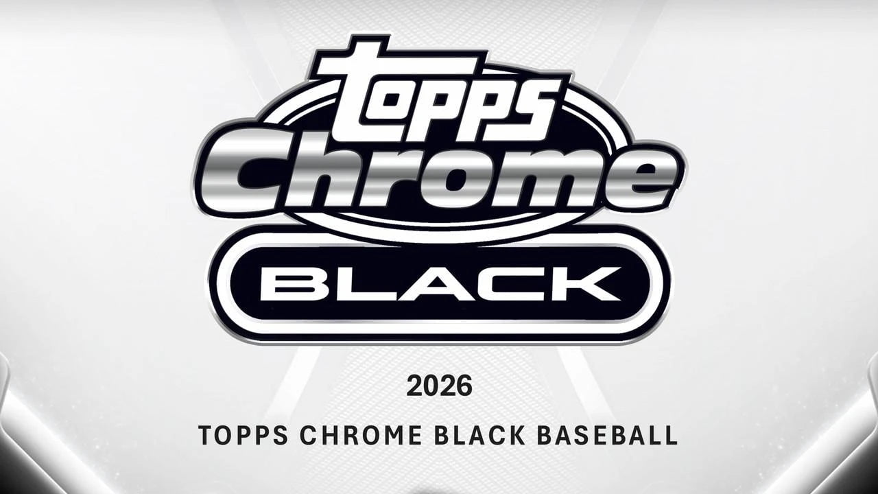 2026 Topps Chrome Black Baseball Factory Sealed Hobby Box