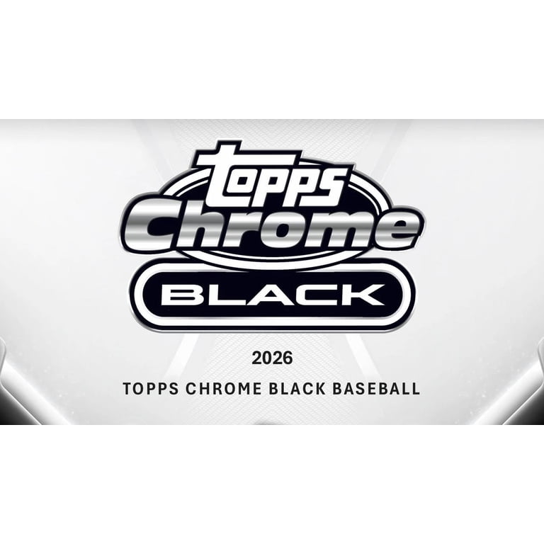 2026 Topps Chrome Black Baseball Factory Sealed Hobby Box
