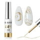 thumbnail image 1 of Esmalte de uñas en gel RARJSM Metallic Gold de 8 ml con brocha fina, 1 of 9