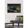 thumbnail image 2 of Cityscapes - Venetian Causeway Wall Poster, 22.375" x 34", Framed, 2 of 3