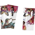 thumbnail image 5 of GZHJMY Bird Floral Cloth Napkin Hummingbird Hibiscus Butterfly Gorgeous Kitchen Dining Table Decor for Cocktail Gathering Holiday Party Wedding Everyday Use 1 Pack 20" × 20", 5 of 6