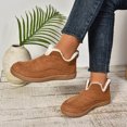 thumbnail image 5 of NexTorq Women's Winter Cotton Shoes Fleece Lined Warm Slip-On Boots Moc Toe Soft Sole Lightweight Cozy Cold Weather Footwear for Walking and Everyday Wear Light Brown US-8.5 (EU-42), 5 of 5