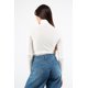 thumbnail image 4 of Blusa tejida cuello alto AMAD Casual para mujer Talla M, 4 of 5