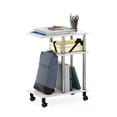 thumbnail image 2 of Pemberly Row Table d'Appoint en Forme de U pour Sofa avec Roulettes Tubes en Acier Inoxydable, 2 of 6