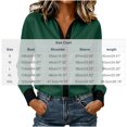 thumbnail image 3 of Admvng Women's Tops Button-Down Shirt Long Sleeve Casual Leisure Elegant Blouse, 3 of 5