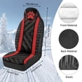 thumbnail image 7 of Uorisanigo Car Seat Covers 2 Front Set, Soft Plush Faux Leather Dog Paw Print Automotive Seat Covers for Cars, Universal Seats Cover Cushion for Sedans SUVs Pick-up Trucks, Easy to Install, 7 of 7
