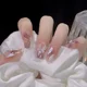 thumbnail image 5 of Heallor-Juego de uñas postizas acrílicas reutilizables, 24 piezas, esmalte de uñas oscuro, puntas artísticas artificiales, 5 of 5