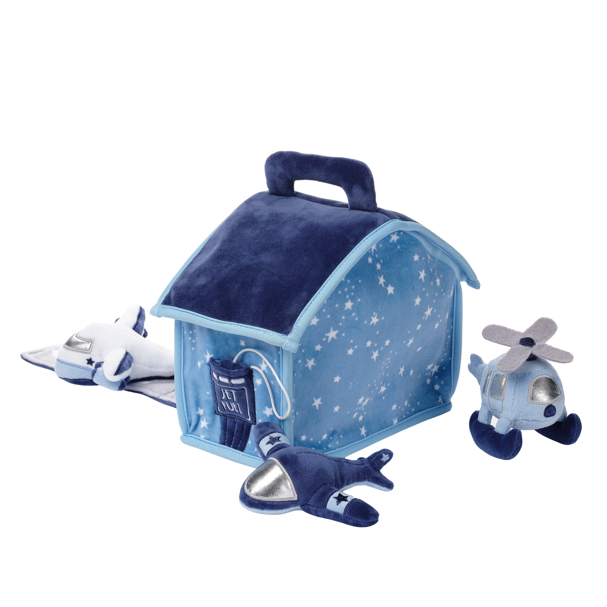 Bedtime Originals Interactive Airplane/Airport Plush Play Set with Stuffed Toys