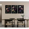thumbnail image 2 of 3Pcs Boho Abstract Floral Canvas Wall Art Mid Century Modern Minimalist Sage Green and Black Neutral Flower Botanical Picture Wall Decor Poster Print Artwork for Living Room Bedroom Und, 2 of 7