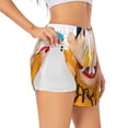 thumbnail image 3 of Lsque Sml Jeffy Printed Women's Running Shorts with Liner Pockets,Elastic Quick Dry Workout Athletic Gym Yoga Shorts,Womens High Waist Shorts-Medium, 3 of 9