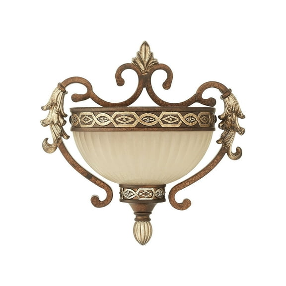Livex Lighting Seville Wall Sconce in Palacial Bronze with Gilded Accents