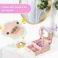 thumbnail image 6 of Music Jewelry Box ,Wooden Kids Jewelry Boxes & Organizers with Spinning Dancer for Little Girl Toddler Christmas Birthday New Year,Pink, 6 of 7