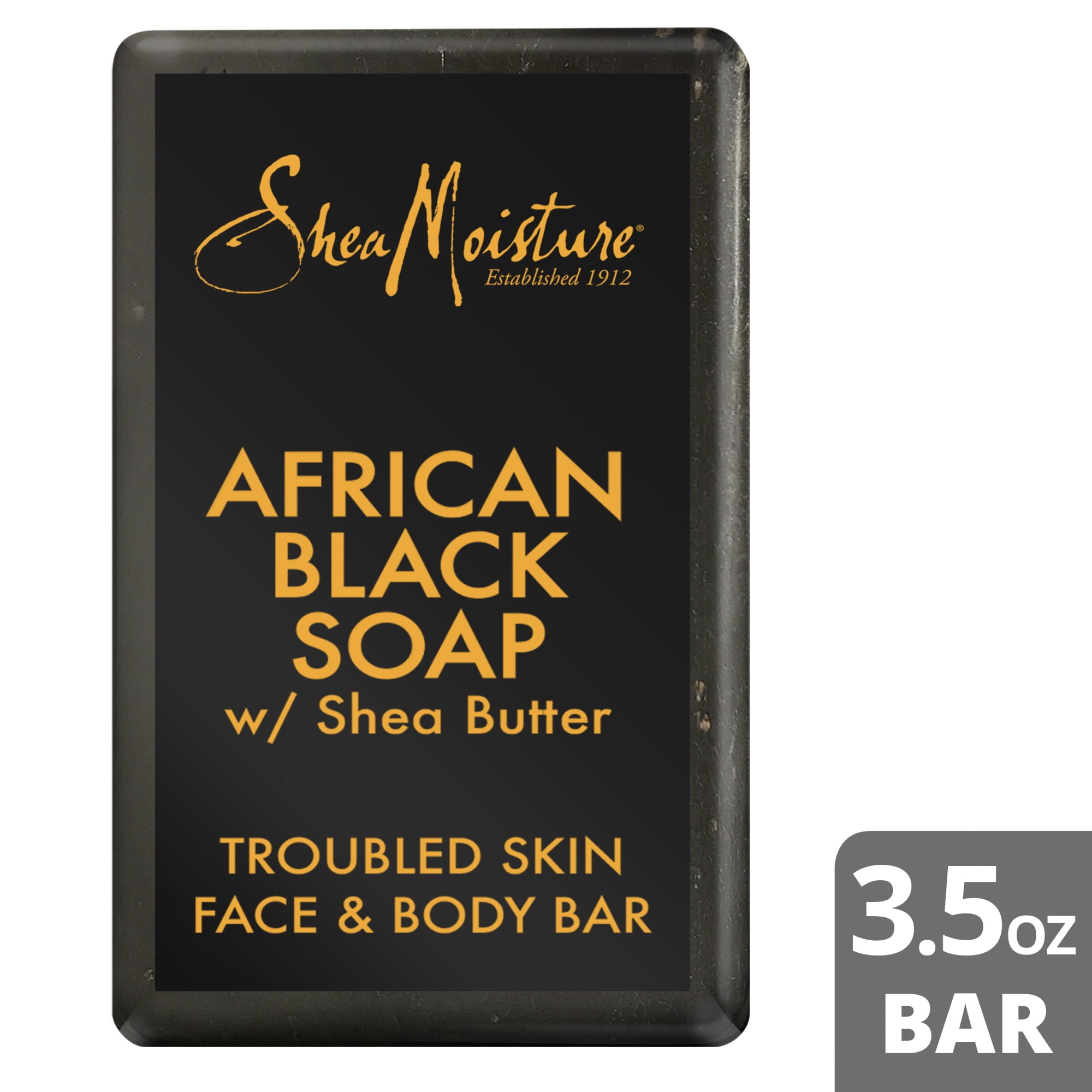SheaMoisture Bar Soap African Black Soap, 5 Oz.