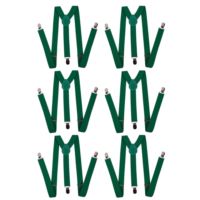 Gravity Threads Bretelles Réglables pour Hommes - Lot de 6 - Vert Kelly