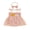Pink, variant on Newborn Baby Girl First Birthday Outfit 1st Birthday Summer Clothes Smocked Romper Dress Strap Tie-Up Sleeveless Embroidery Sun Letters Tulle Tutu Dress with Headband