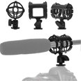 thumbnail image 3 of Universal Plastic Microphone Mount Holder with Cold Shoe Shock Proof Clamp for Camera Shoes 3/8 inch Screw Hole, 3 of 4