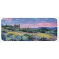 thumbnail image 1 of Cactus Kitchen Mat, Sunset in a Mountain with Sun Beams Clouds Bushes and Colored Flowers Photo Print, Plush Decorative Kitchen Mat with Non Slip Backing, 47" X 19", Multicolor, by Ambesonne, 1 of 1