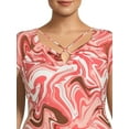 thumbnail image 4 of No Boundaries Junior's Plus Size Crisscross Bodycon Dress, 4 of 5