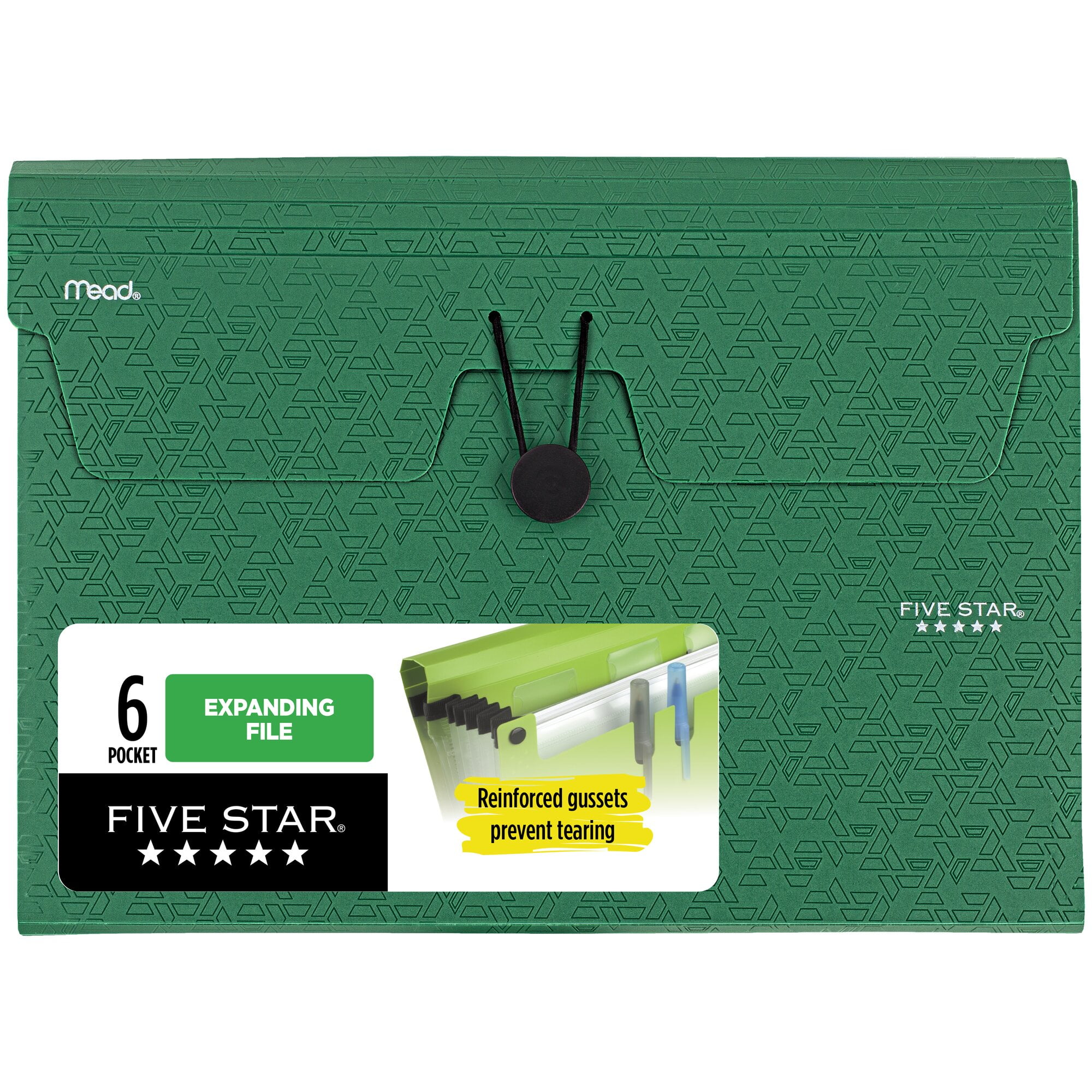 Five Star, Expanding File, 6-Pocket, 12 1/2 x 9 1/4 Tidewater Blue