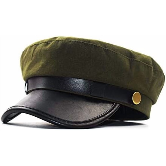 CoCoMangos Classic Chauffeur Hat for Men Women Unisex Captain Sailor Hat Newsboy Cap Costume Hats